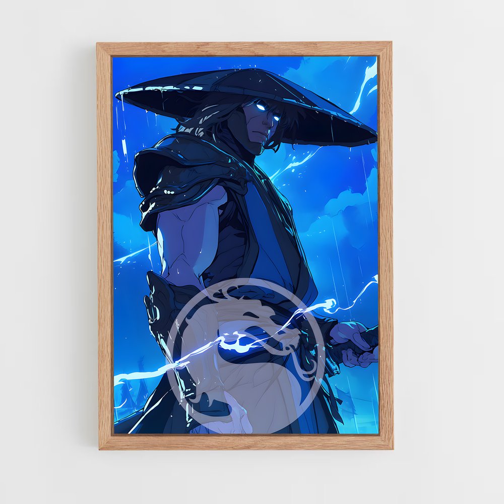 Poster Raiden samouraï – affiche Mortal kombat (vue 4)